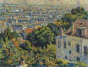 Maximilien Luce Montmartre, de la rue Cortot, vue vers saint-denis Sweden oil painting artist